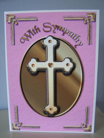 Pink Sympathy Quick Card by Audrey Rae