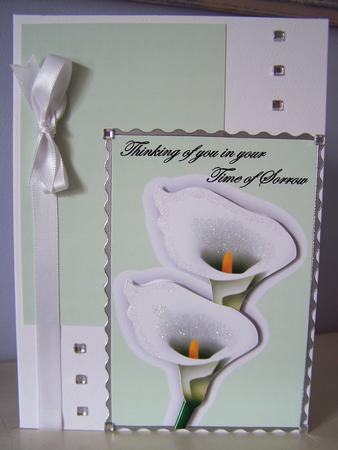 Cala White Lily Card by Audrey Rae