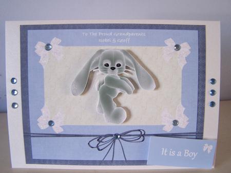 Plush Blue Rabbit by Audrey Rae