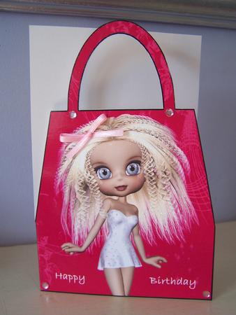 Emma Handbag Card by Audrey Rae