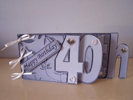 40th Elegant Metallic Book Sheet by Audrey Rae