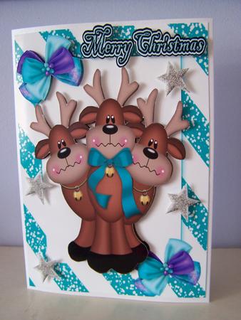 Santas Reindeers by Audrey Rae