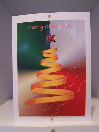Ribbon Christmas Tree Stacker by Audrey Rae