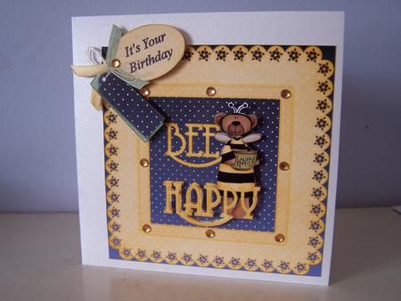 Bee Happy Birthday Step by Step by Audrey Rae