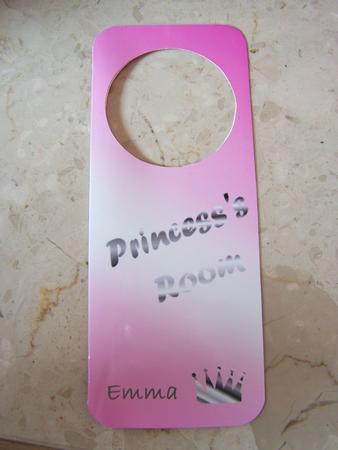 Princess's Room Door Hanger by Audrey Rae
