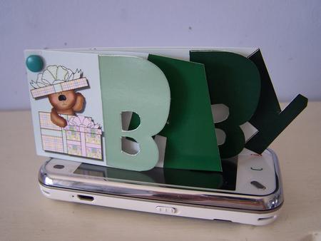 Word Book Baby Card by Audrey Rae
