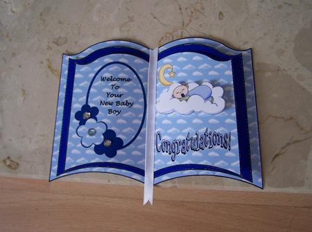 New Baby Boy Book Sheet by Audrey Rae