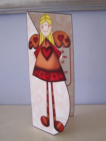 Country Angel Tear Drop Card by Audrey Rae