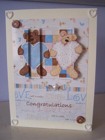 A Beary Special Love Side Stacker Card Front by Audrey Rae