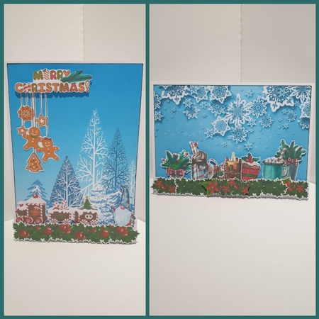 CHRISTMAS BORDERS DECOUPAGE by AUSRA SAKYTE
