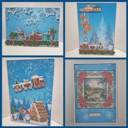 WINTER BLUE A4 BACKGROUND KIT by AUSRA SAKYTE