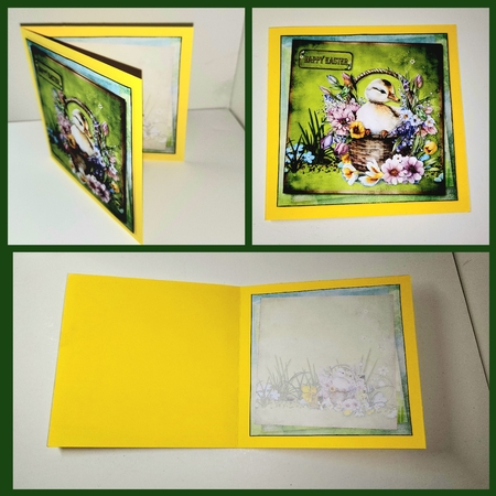 Springtime Ducking in a Basket of Flowers Mini Kit  by AUSRA SAKYTE