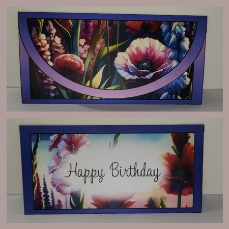 August Birth Flower Money Wallet by AUSRA SAKYTE