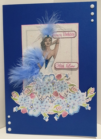 Especially for you - lady in blue by AUSRA SAKYTE