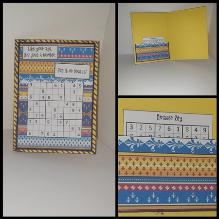 Fun Printable A5 Tribal Sudoku Puzzle Card Easy2 by AUSRA SAKYTE