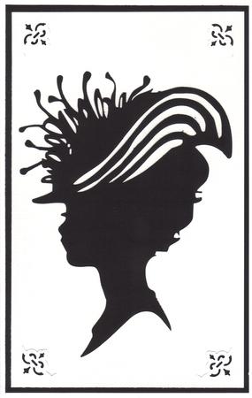 Lady In Hat Silhouette Topper - 09 by Barbara Brotzman