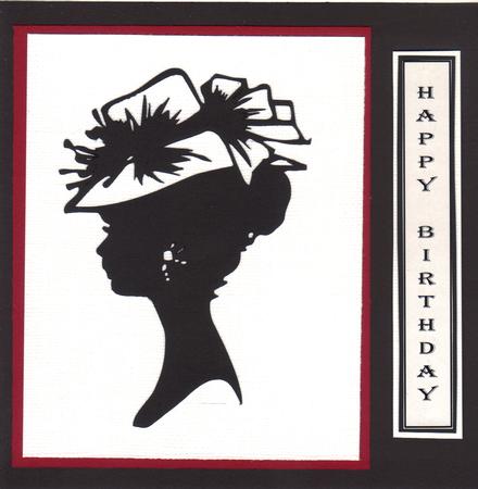 Lady In Hat Silhouette Topper - 03 by Barbara Brotzman
