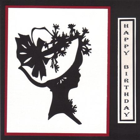 Lady In Hat Silhouette Topper - 04 by Barbara Brotzman