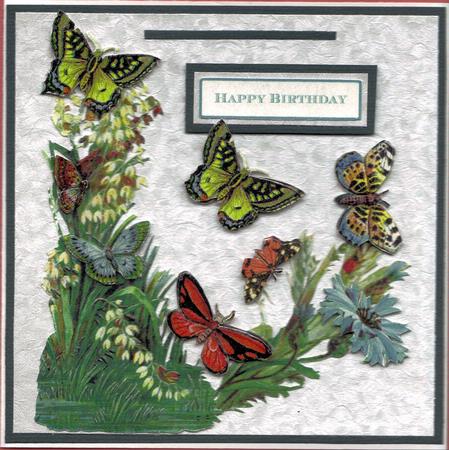 Garden Butterfly Decoupage by Barbara Brotzman