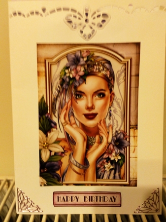 Art Deco Lady Emilia 4 Sheet Mini Kit Lilac by Barbara Hurst