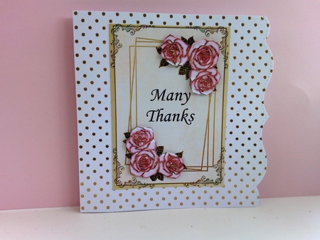 Four Geometric Frames with Glassy Roses Kit-1 by Barbara Hurst