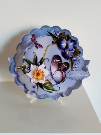 Spring Aglow - Scallop Wobble Card Mini-Kit by Barbara Hurst