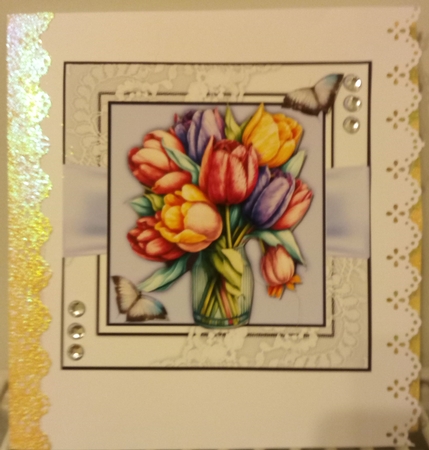 8x8 Mini Kit, Beautiful  Bouquet of Tulips by Barbara Hurst