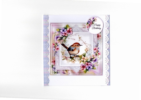 Watercolour Tiny Wren Mini Page Kit by Barbara Hurst