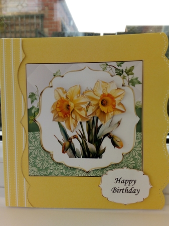 Daffodil Watercolour Floral Multi Topper Kit by Barbara Hurst