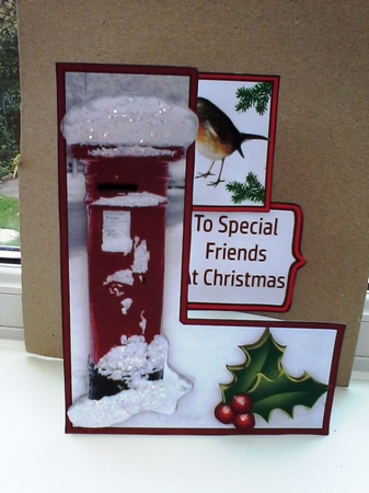 USK Postbox & robin by Barbara Hurst