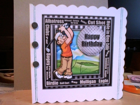 Golfer 3 Page Mini Kit by Barbara Hurst