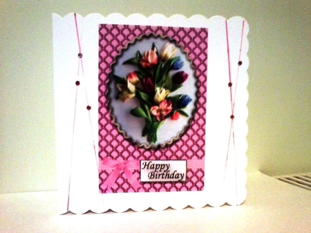 Birthday Floral Quick card by Barbara Hurst