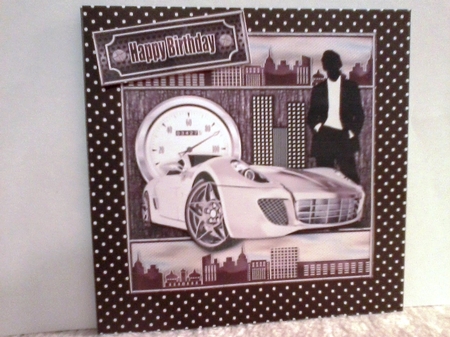 City Slicker 8x8 decoupage Mini Kit by Barbara Hurst