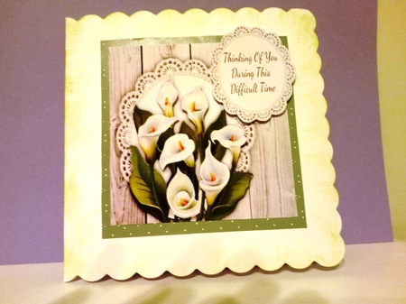 Thinking Of You Lillys 8x8 by Barbara Hurst