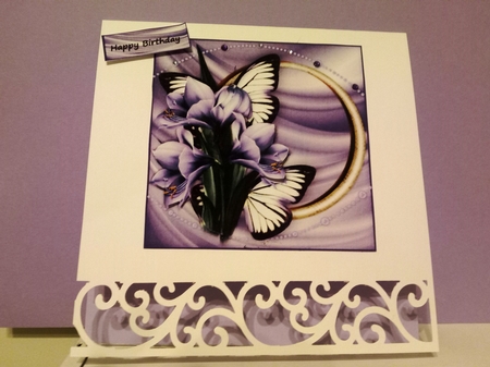 Amaryllis & Butterflies by Barbara Hurst
