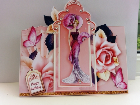 Pretty Lady Tent Card Kit-4 by Barbara Hurst