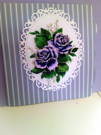 Gold Trim Rose Bouquet Kit-6 by Barbara Hurst