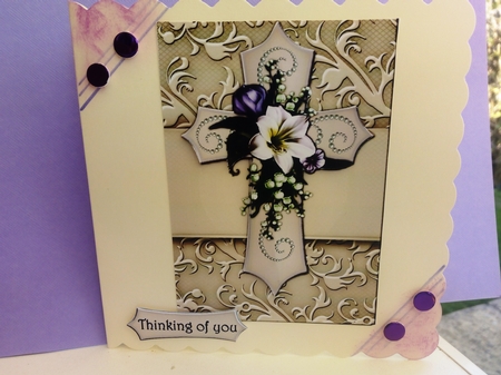 Sympathy Cross Amaryllis by Barbara Hurst