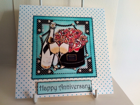 Happy Birthday thank you with love Quick card  by Barbara Hurst