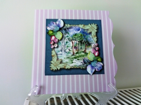 Watercolour Enchanted Evening - Fae Cottage 8x8 by Barbara Hurst