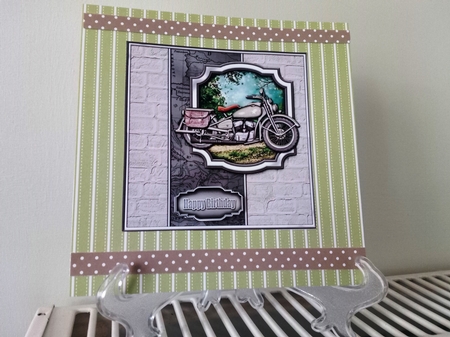 Vintage Motorcycle 8x8 Mini Kit by Barbara Hurst