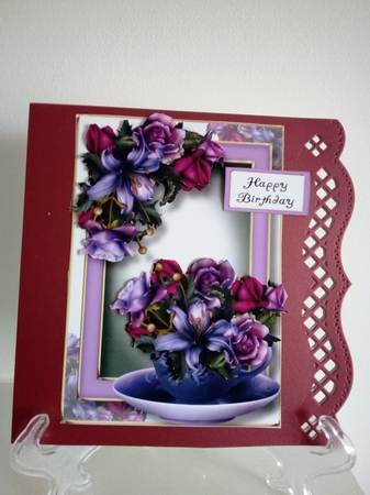 Teacup, Saucer & Flowers - Soft Gothic by Barbara Hurst