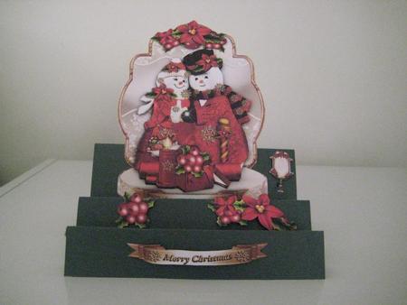 Cute Christmas Holiday Snowmans by Barbara Kane