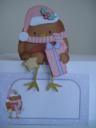3D on the Shelf Card Kit - Christmas Bobbin Robin by Barbara Kane