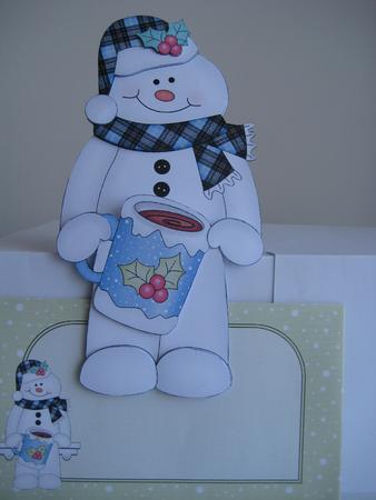 3D on the Shelf Card Kit - Mack the Snowman by Barbara Kane