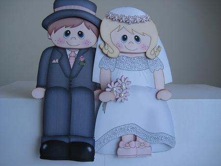 3D on the Shelf Card Kit - Sylvia the Beautiful Bride by Barbara Kane