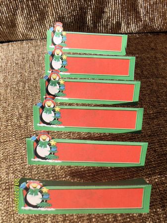 Penguin Christmas Place Cards by Gillian Lester
