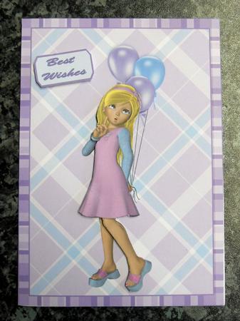 Balloons Quick Card by Gillian Lester