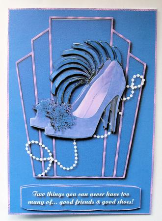 Shoes Card Topper 4 by Gillian Lester