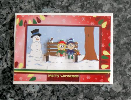 Kids Christmas (red) - A5 by Gillian Lester